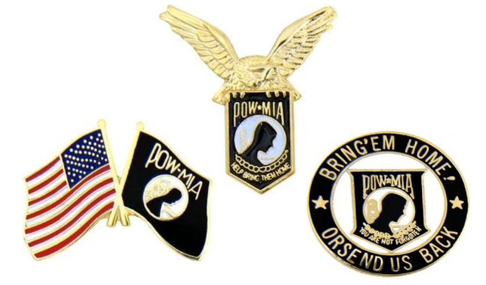 POW-MIA Hat Pins