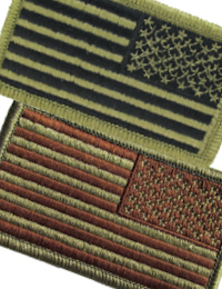 Military Flag Patches