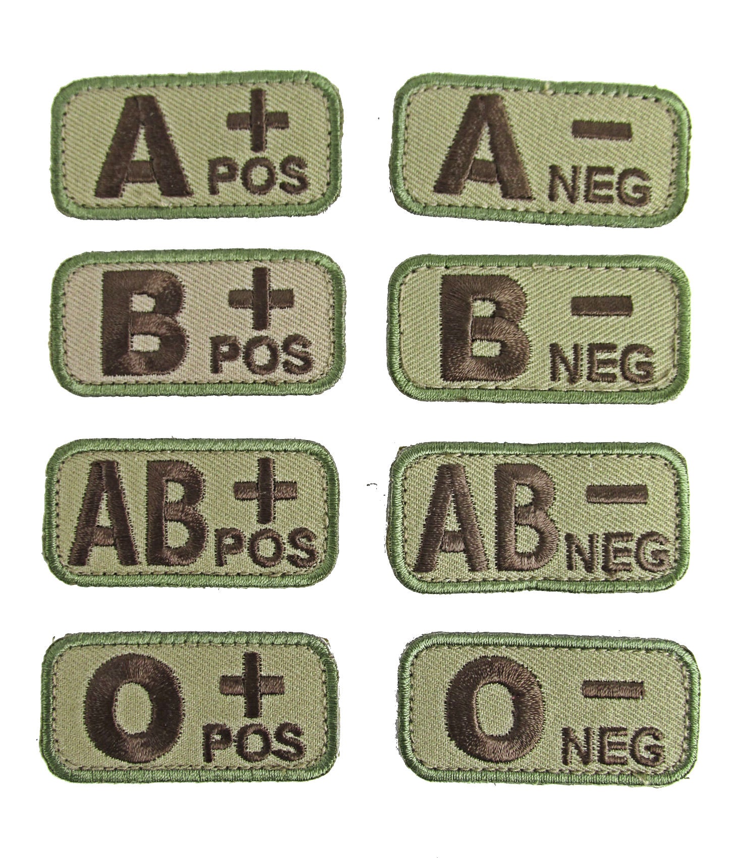 Stat Blood Patch Allergy and Blood Type Patches - Tactical Blood Type Patches