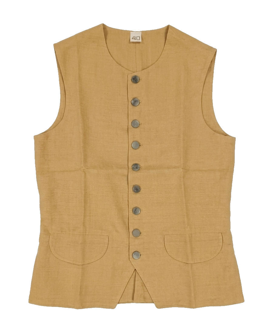 Colonial Waist Coat Short - Linen