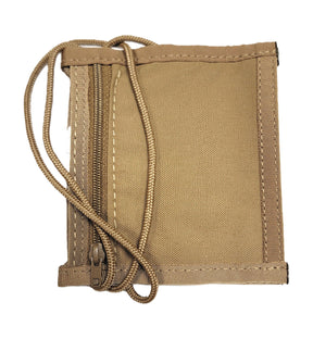 Zippered Neck ID Holder Coyote