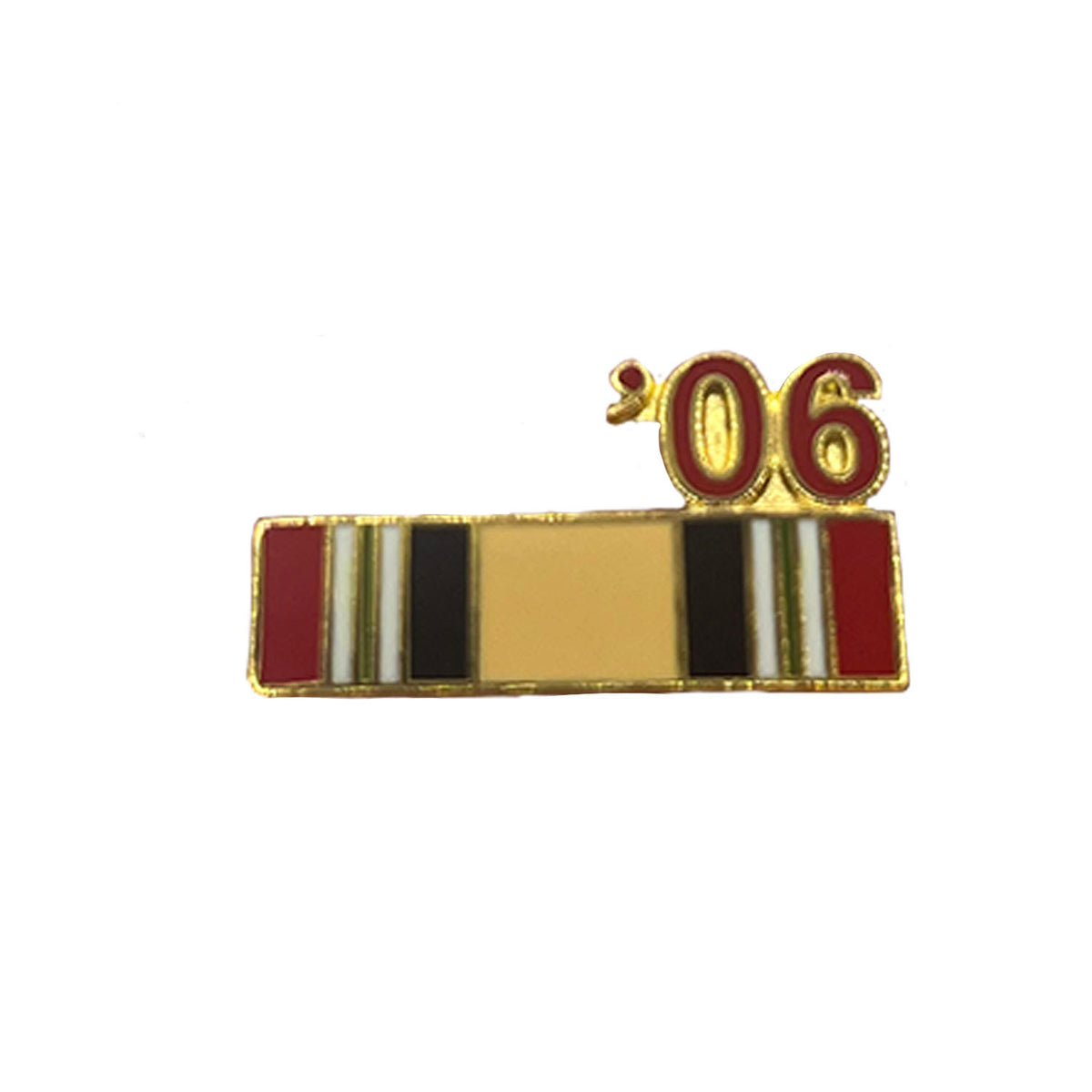 '06 Iraq Ribbon Metal Pin