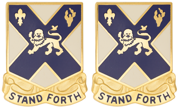 102nd Infantry Distinctive Unit Insignia - Pair - STAND FORTH
