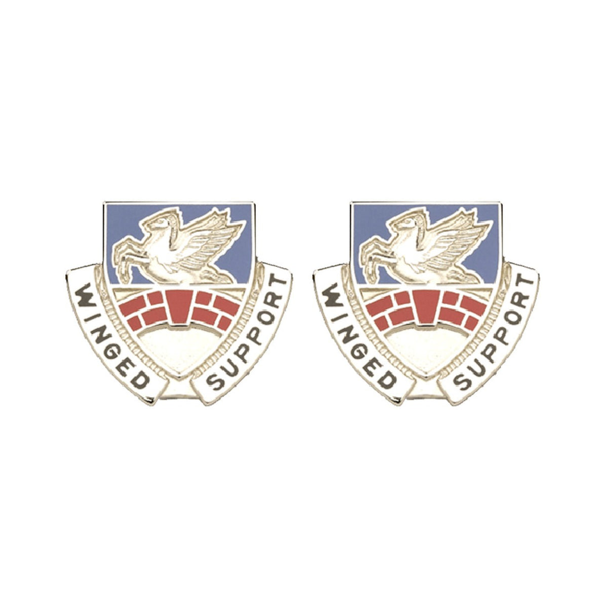 104th Aviation Pennsylvania Distinctive Unit Insignia - Pair - WINGED SUPPORT
