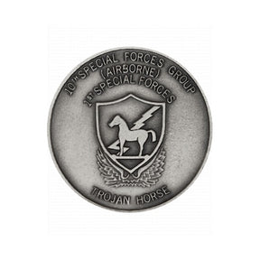 10th Special Forces Challenge Coin - Silver Oxide