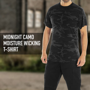 Rothco Midnight Camo T-Shirts - Moisture Wicking