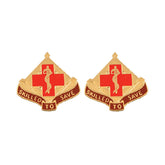 131st Surgical Hospital Distinctive Unit Insignia - Pair - SKILLED TO SAVE