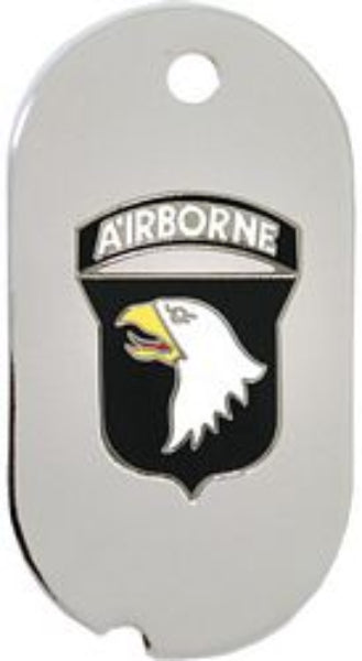 CLEARANCE - 101st Airborne Division Dog Tag Key Ring