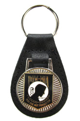 POW-MIA Leather Key Fob