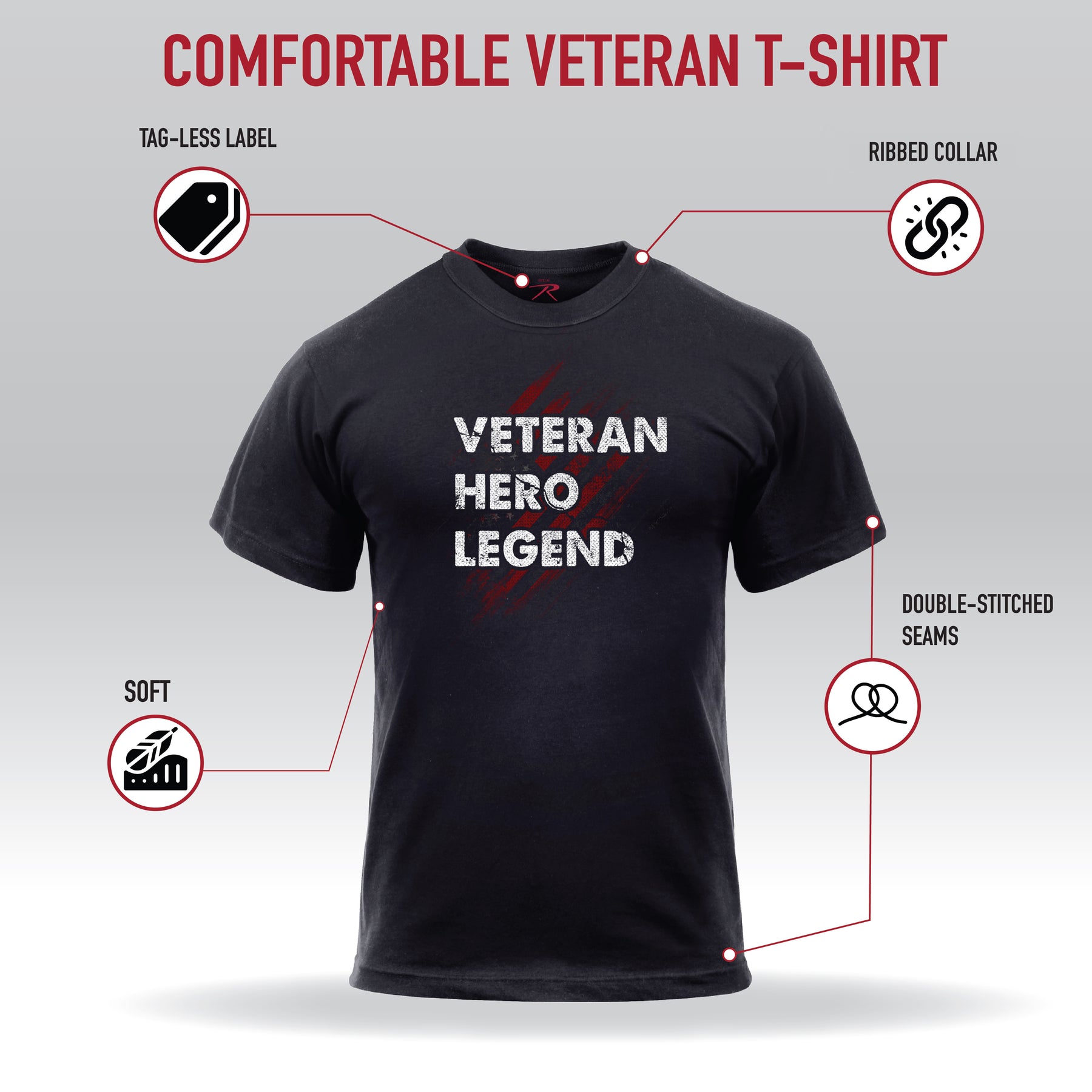 Rothco Veteran Hero Legend T-Shirt