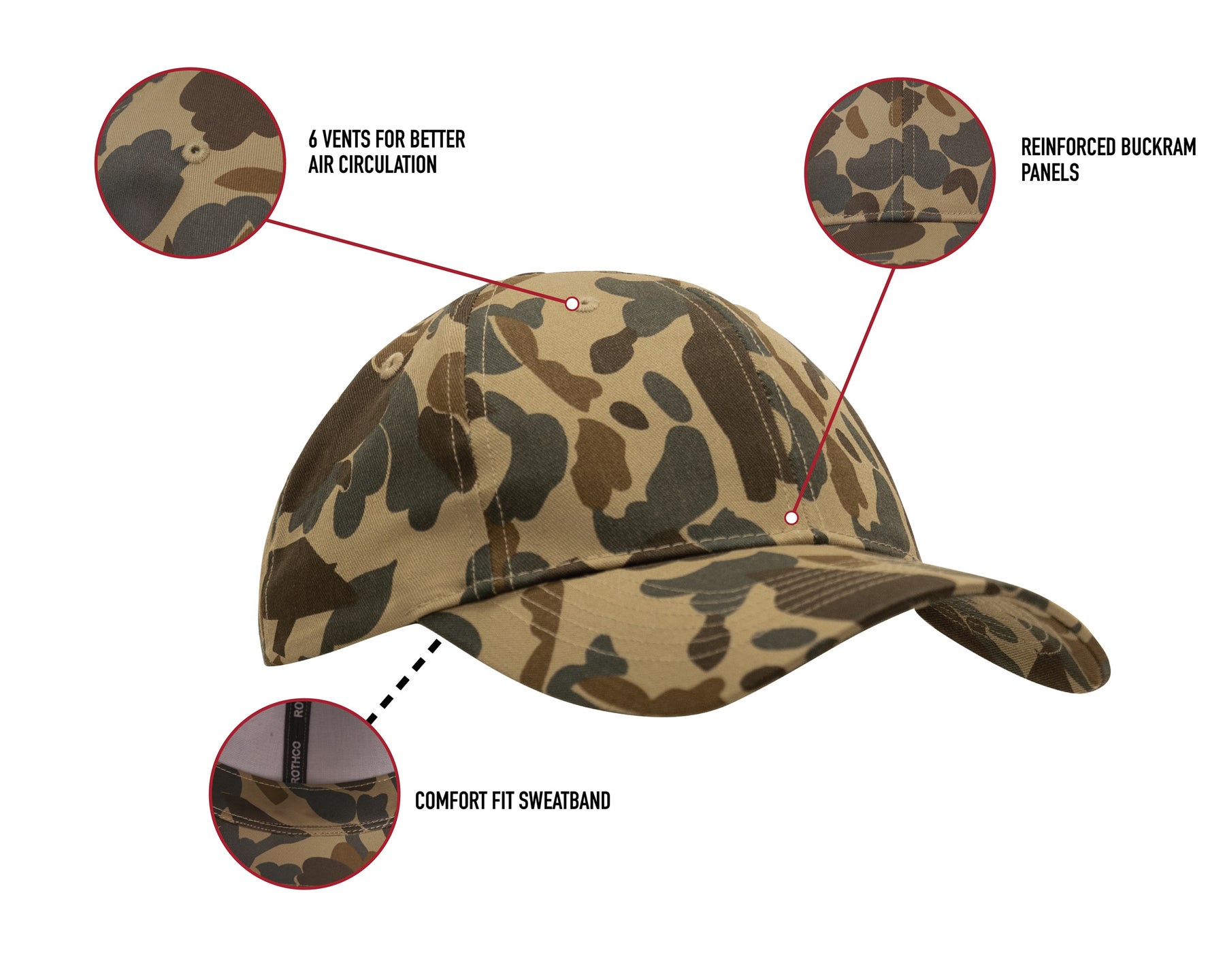 Rothco Low Profile Cap - Fred Bear Camo