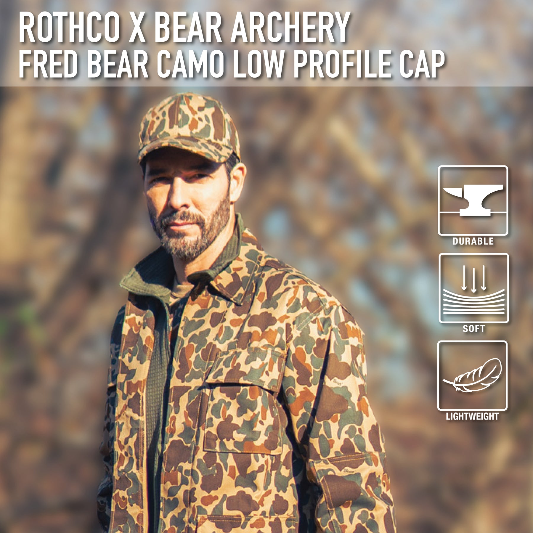 Rothco Low Profile Cap - Fred Bear Camo