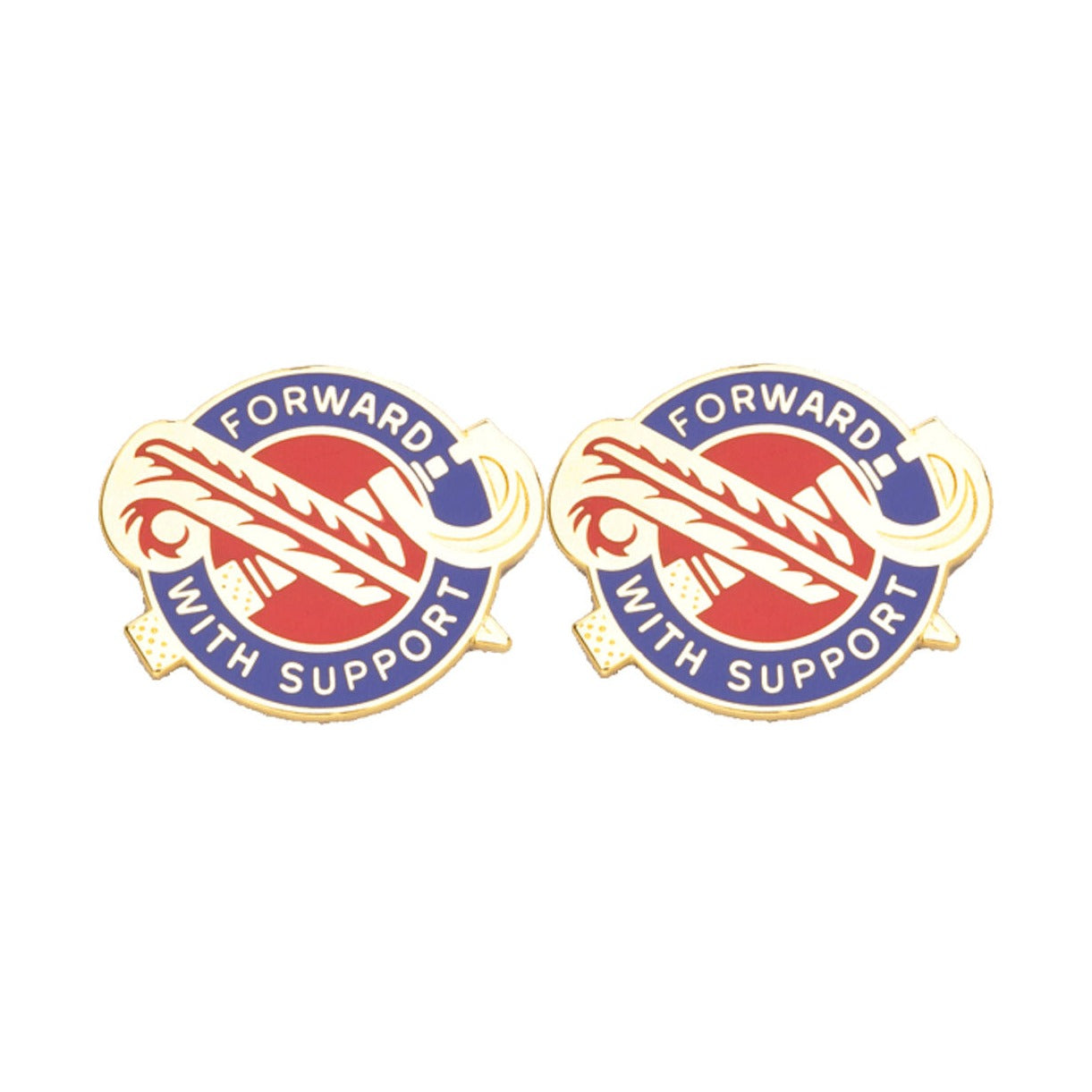 194th Maintenance Battalion Distinctive Unit Insignia - Pair - FORWARD WITH SUPPORT