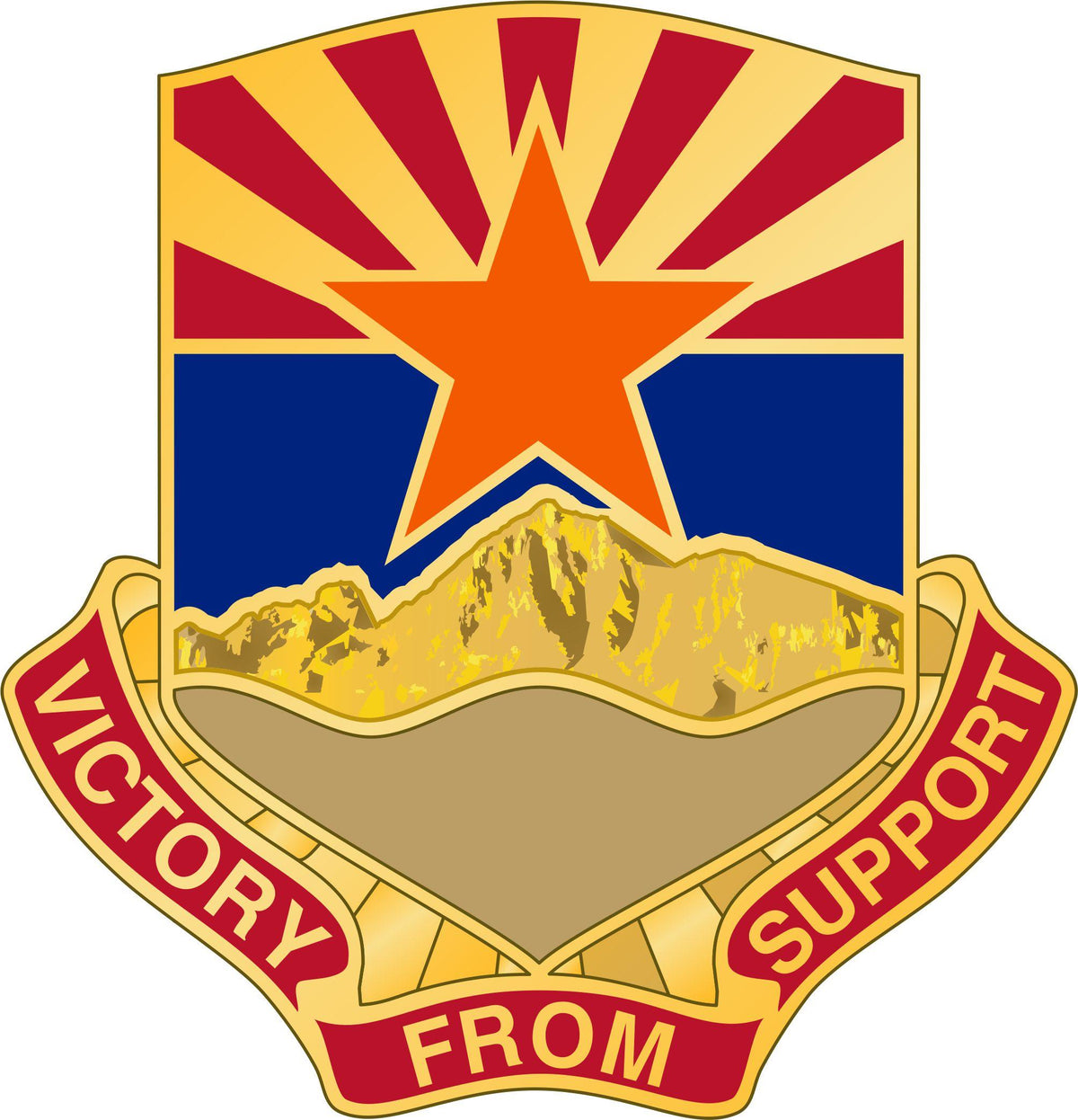 198th Regional Support Group (Victory From Support) DUI - 1 Pair