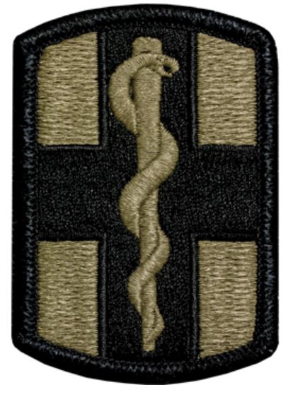 1st Medical Brigade OCP Patch with Hook Fastener