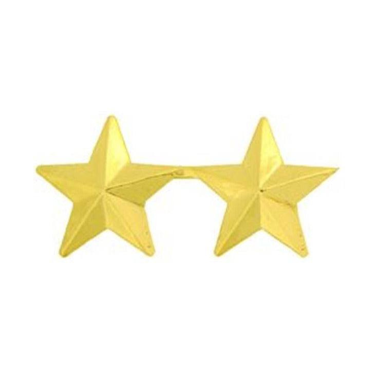 2 Star General Small Hat Pin - GOLD