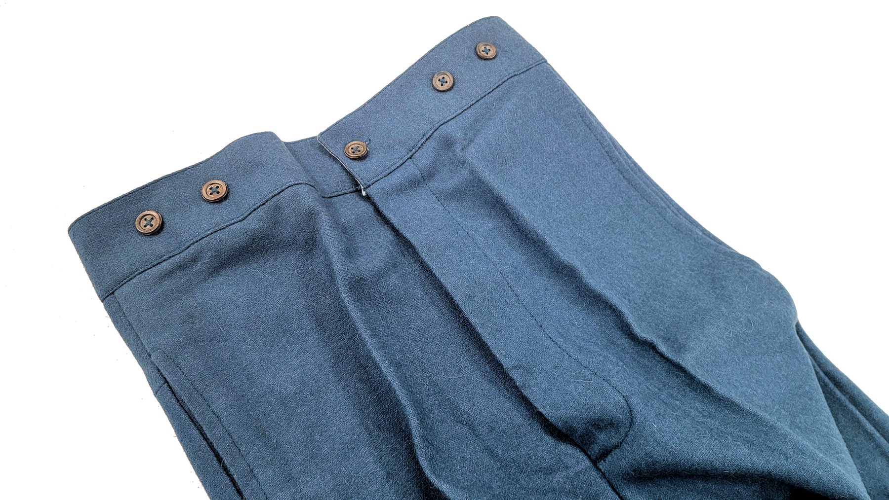 Kids Civil War Reproduction Sky Blue Wool Trousers 