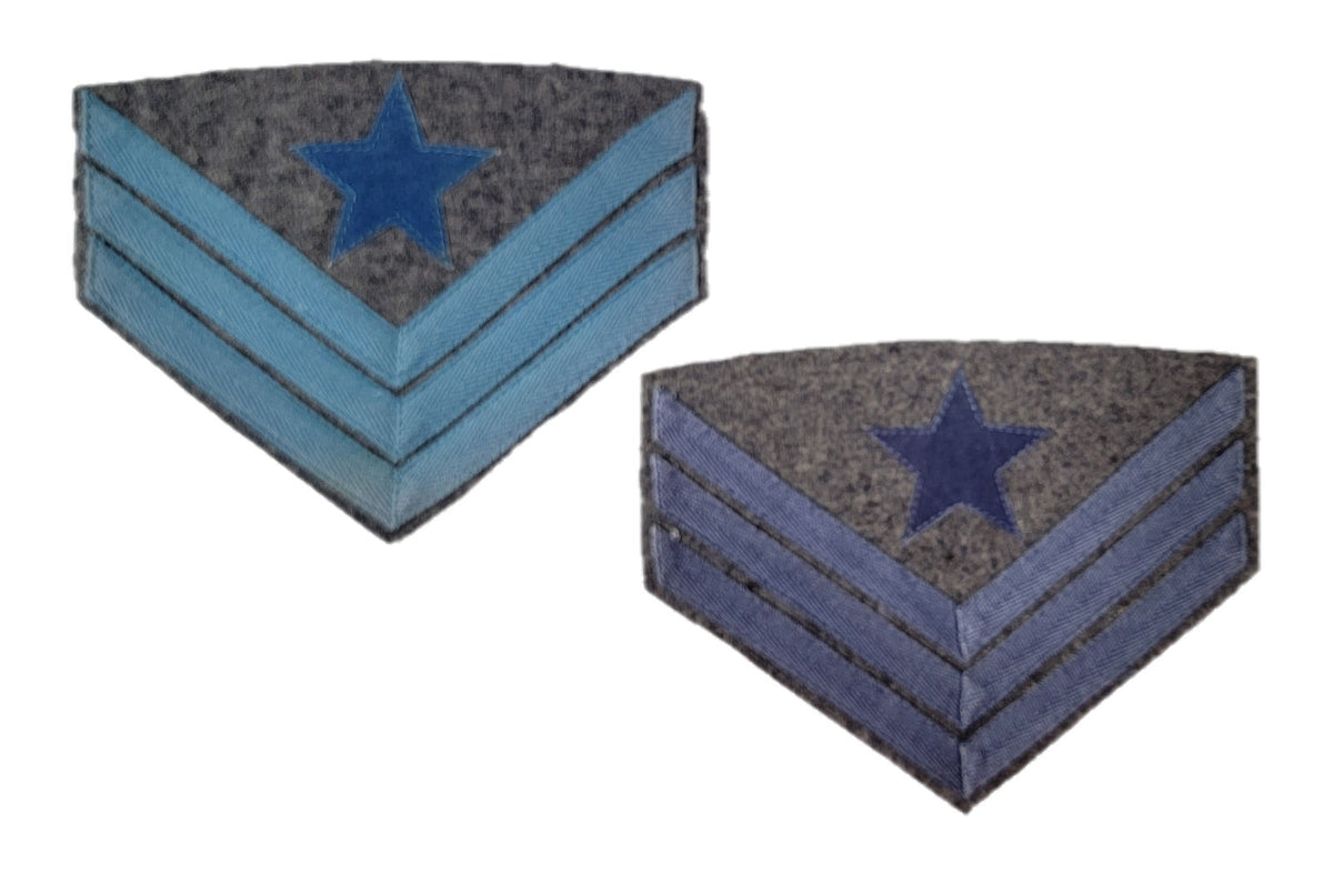 Civil War C.S. Chevrons with Grey Wool - INFANTRY