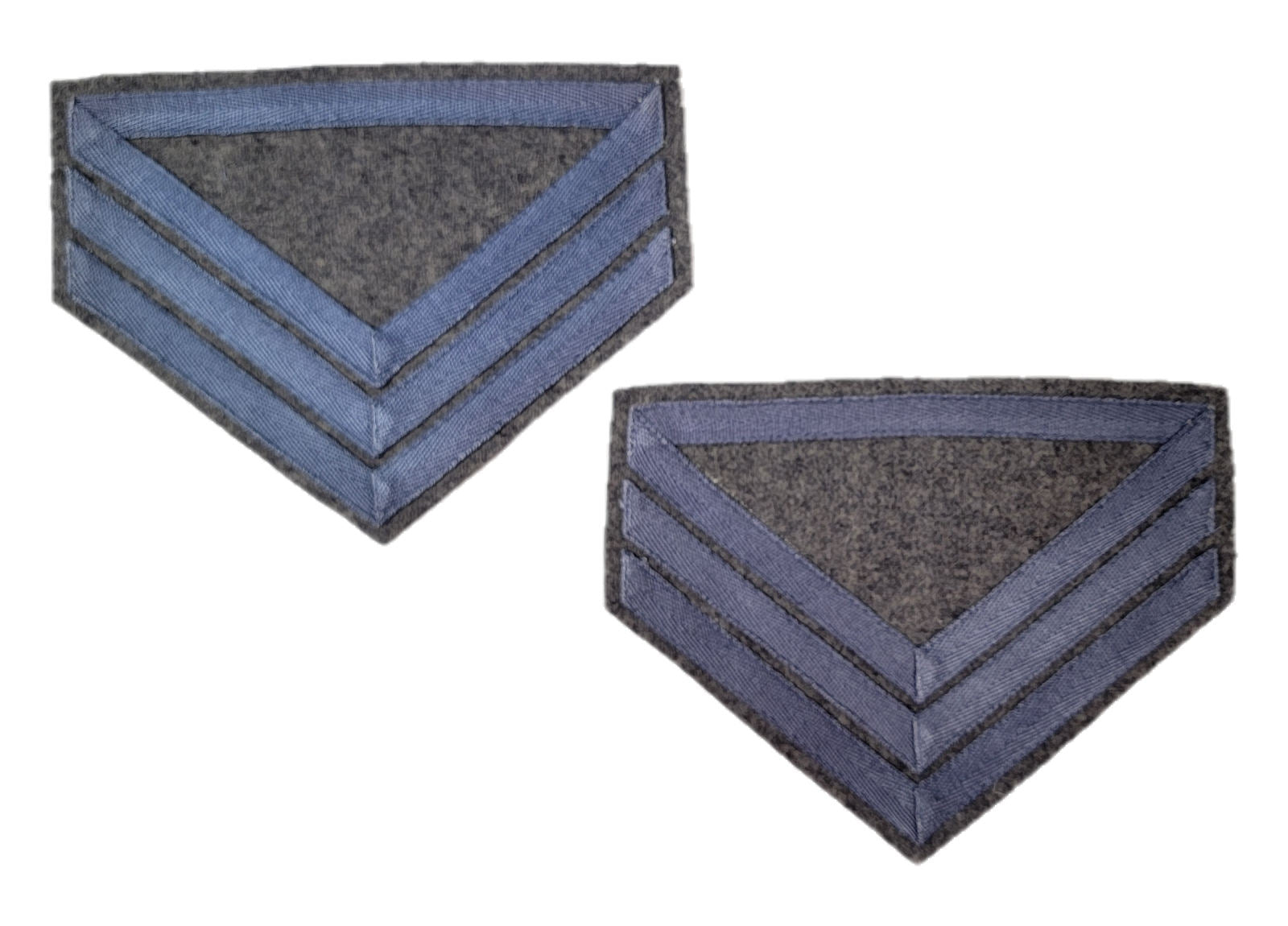 Civil War C.S. Chevrons with Grey Wool - INFANTRY