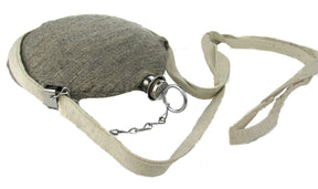 Civil War Reenactment Stainless Steel Canteen with Wool Cover