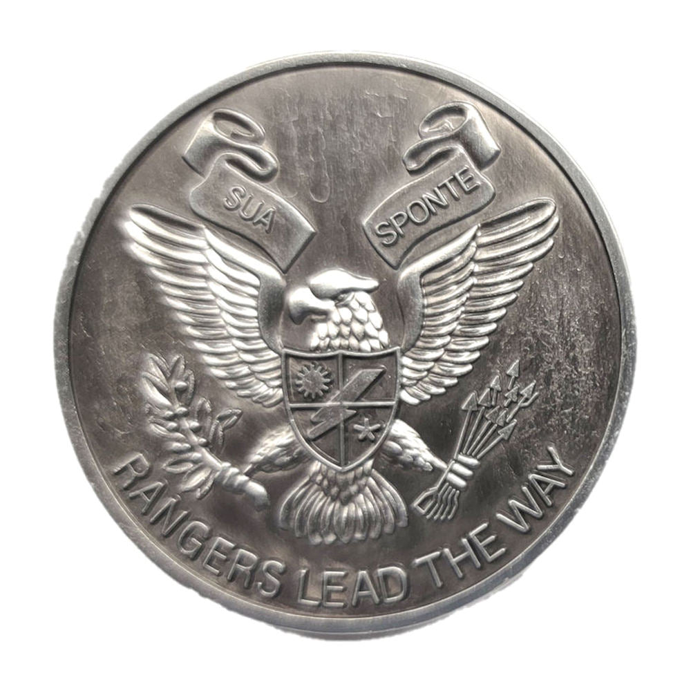 2nd Ranger Battalion Challenge Coin - Silver