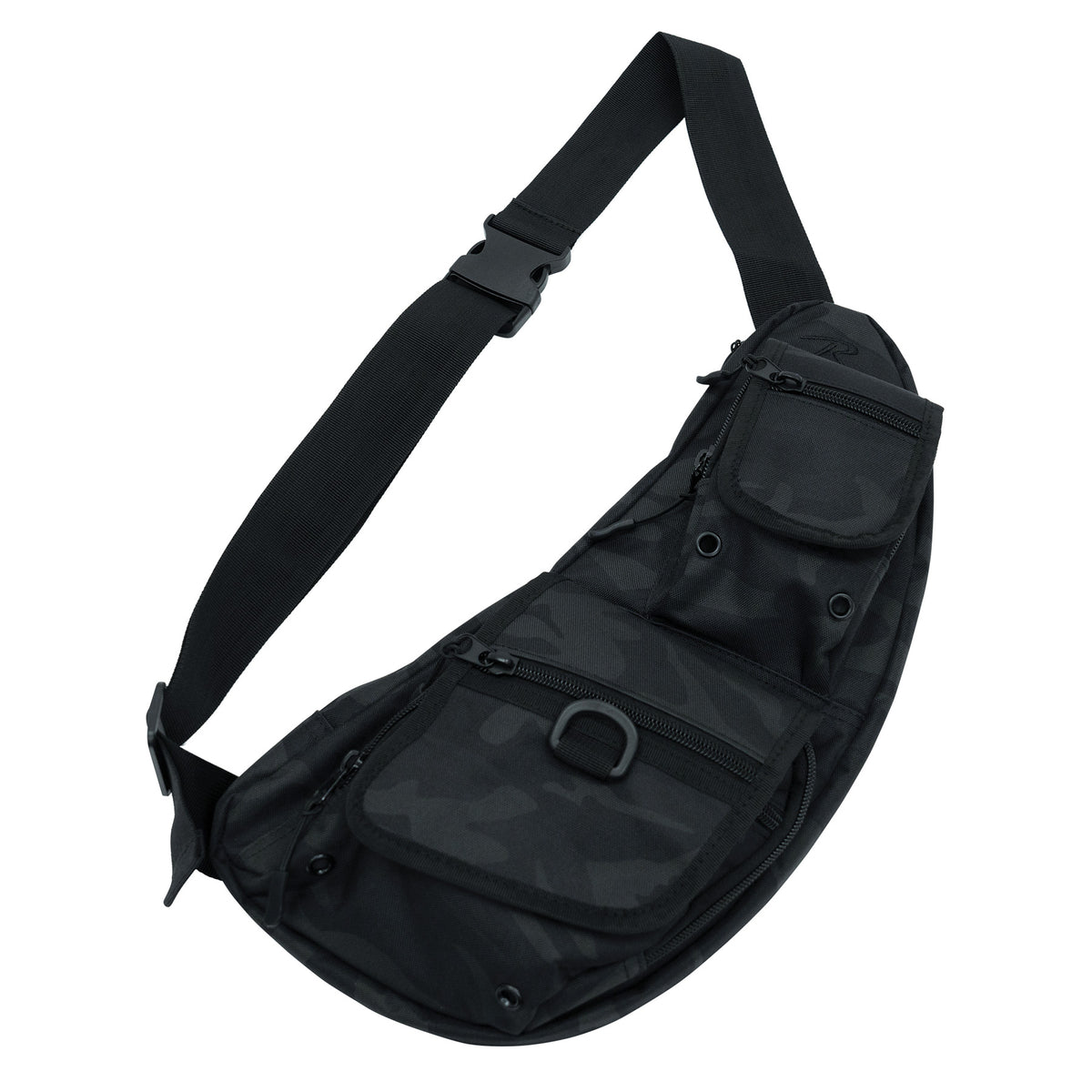 Rothco Tactical Crossbody Bag - Midnight Black Camo