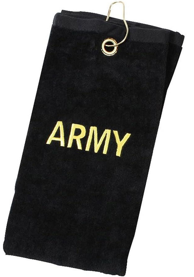 CLEARANCE - Embroidered ARMY Golf Towel with Clip