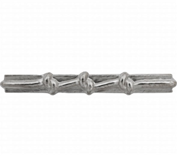 3 Silver Knot G.C. Clasp Ribbon Device