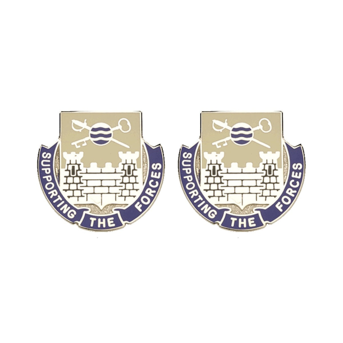 300th QUARTERMASTER BATTALION USAR Distinctive Unit Insignia - Pair