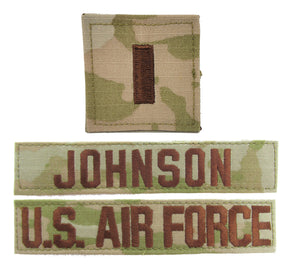 3 Piece OCP Name Tape & Rank Package - Air Force 2LT