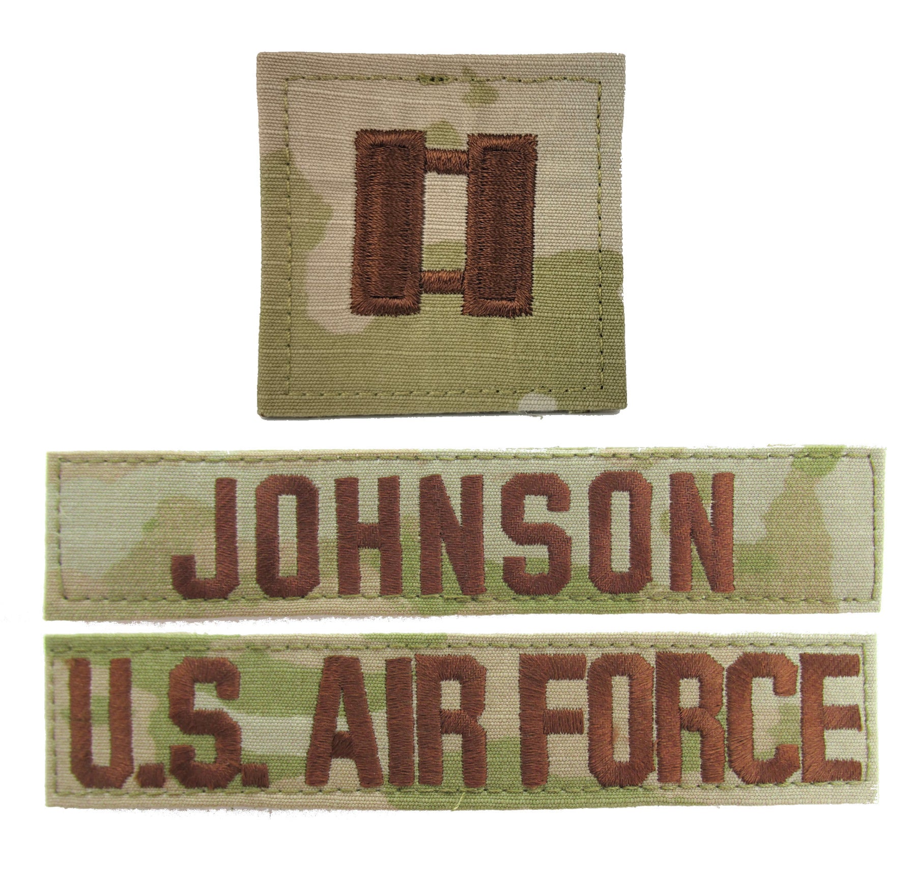 3 Piece OCP Name Tape & Rank Package - Air Force Captain