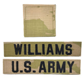 3 Piece U.S. Army OCP Name Tape & Rank Blank