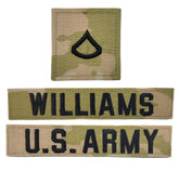 3 Piece U.S. Army OCP Name Tape & Rank Blank