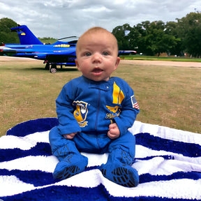 Blue Angels Flight Suit Baby Crawler