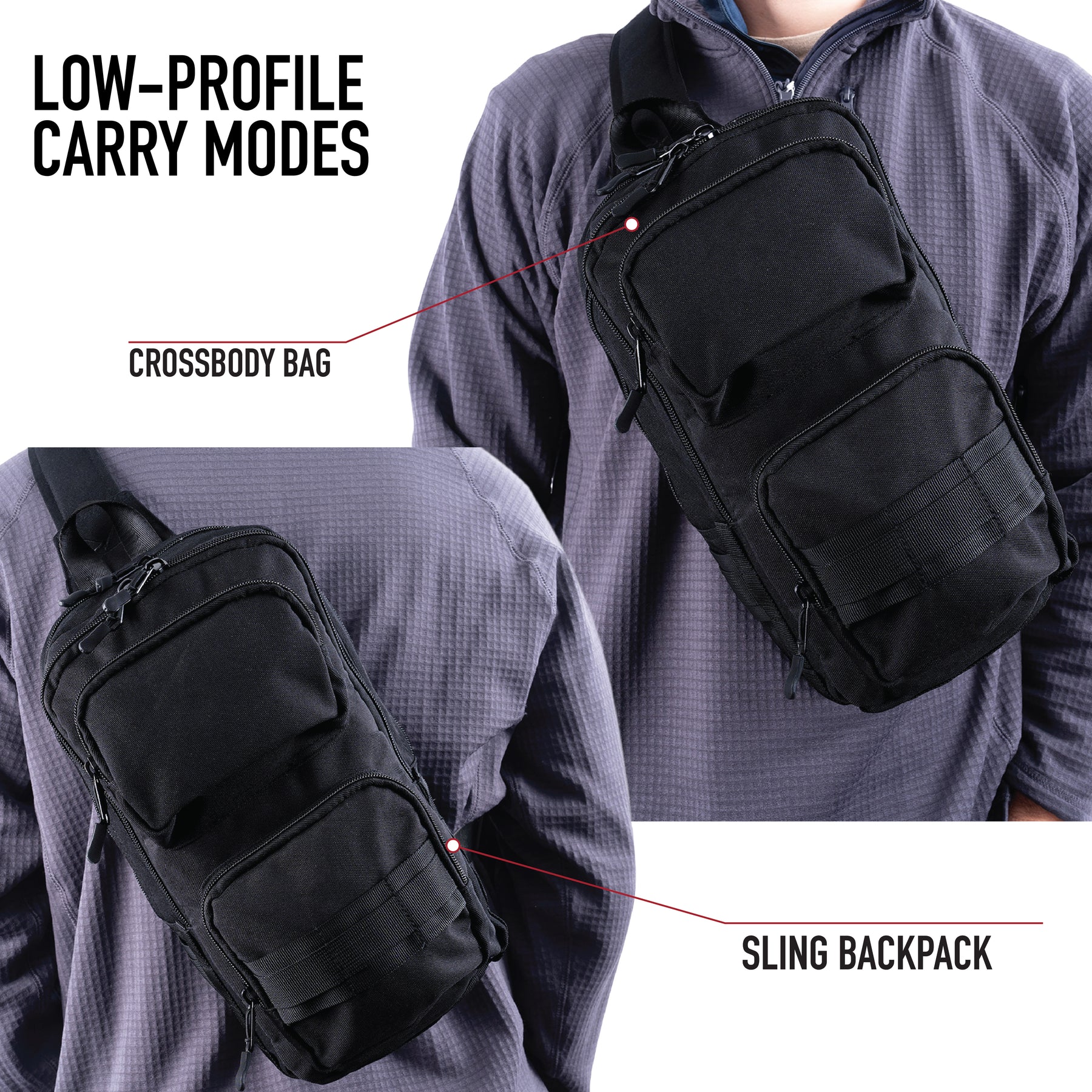 Rothco Tactical Traveler Sling Bag - Concealed Carry