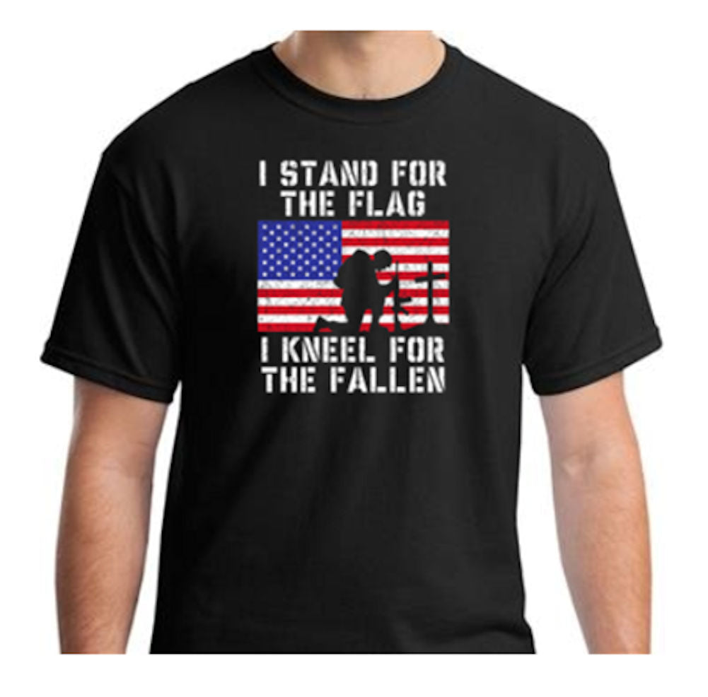 CLEARANCE - Stand for the Flag Kneel for the Fallen T-Shirt
