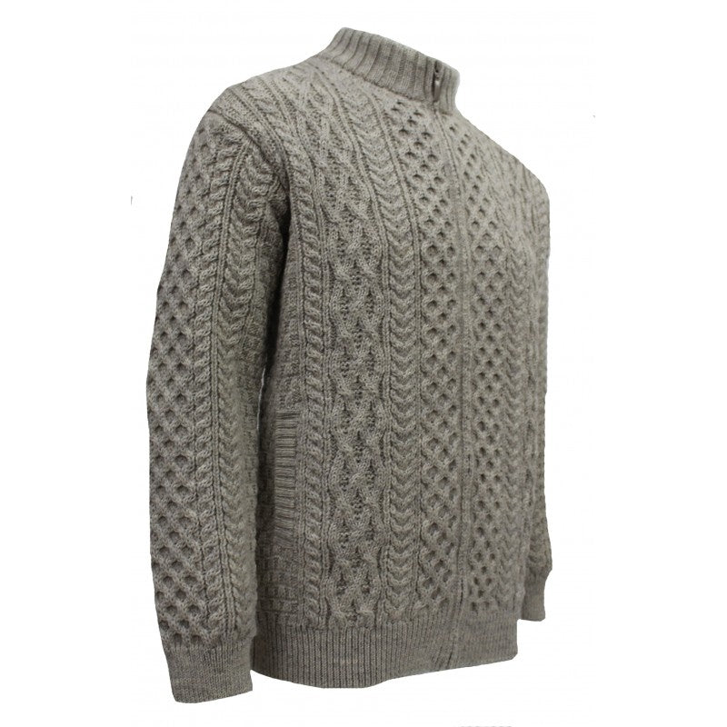 Ecosse Pure Wool Cardigan Full Zip Sweater