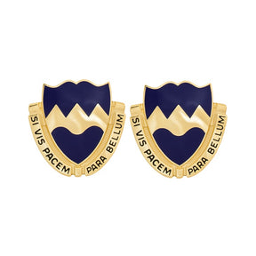 414th Regiment Unit Crest - Pair - SI VIS PACEM PARA BELLUM