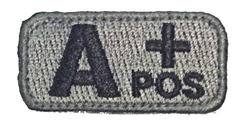 A POSITIVE Blood Type Patch - FOLIAGE GREEN