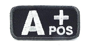 A POSITIVE Blood Type Patch - BLACK