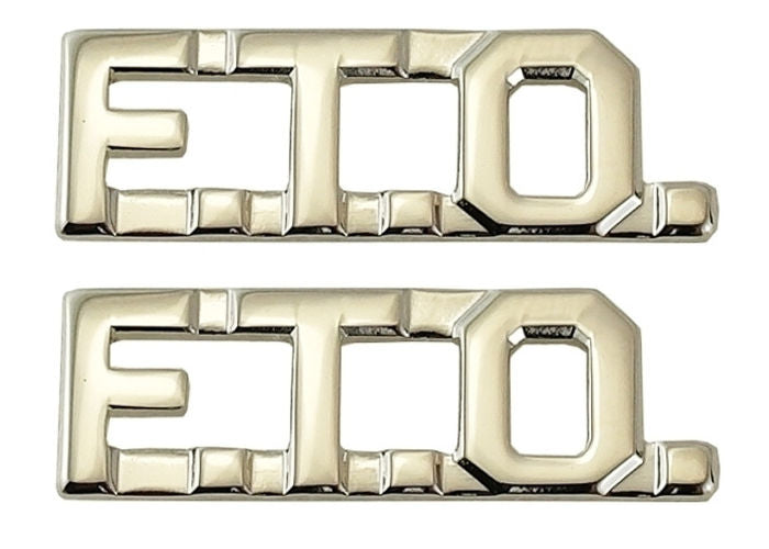 FTO Collar Insignia (Field Training Officers) - NICKEL / SILVER