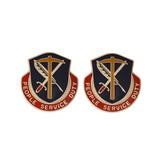 49th Personnel Services Battalion Unit Crest DUI - 1 Pair