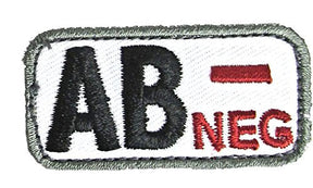 AB NEGATIVE Blood Type Patch - MEDICAL