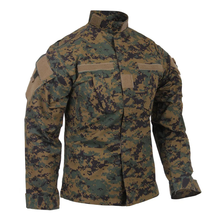 CLEARANCE - Rothco Camo Combat Uniform Shirt - Size Large