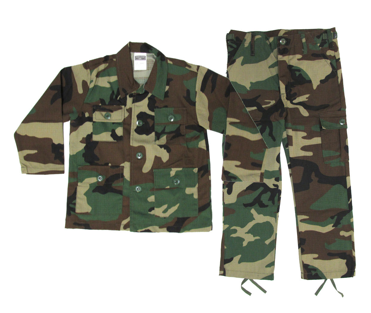 Kids Woodland Military Uniform