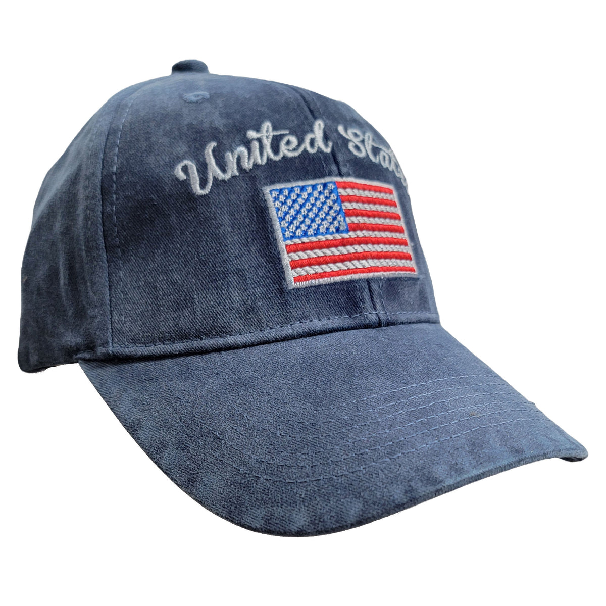 United States Flag Ballcap - WASHED NAVY