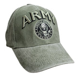 Army 3D Text Ballcap with Emblem - OLIVE DRAB