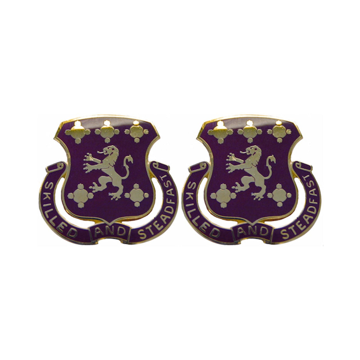 704th SUPPORT BATTALION Distinctive Unit Insignia - Pair - SKILLED AND STEADFAST