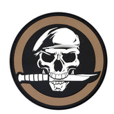 Military Skull & Knife Morale PVC Patch