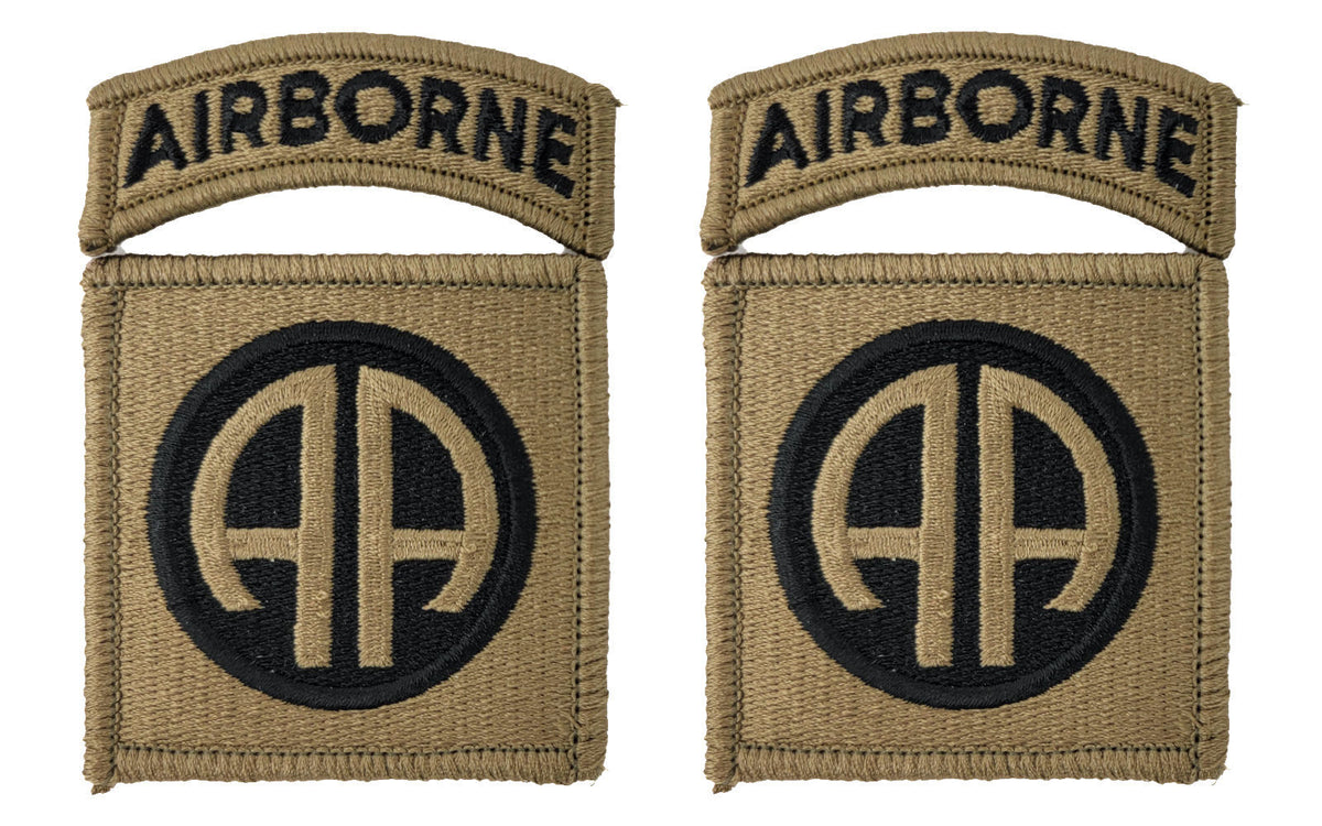 82nd Airborne Division OCP Patch with Airborne Tab - 2 PACK